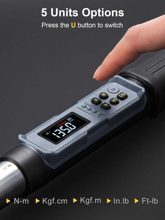 Cheie dinamometrica digitala LED 3/8" 6.5-130nm - NOUA -