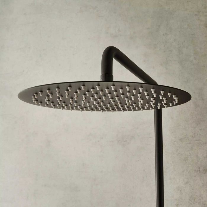 Душ колона с термостат и пита 30 черен мат с рафт Jacob Delafon Metro