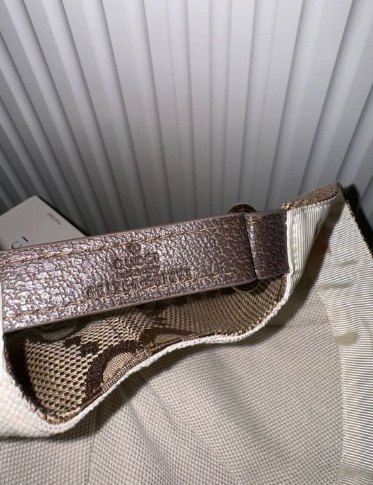 Sapca originala Gucci bej GG canvas noua cu factura
