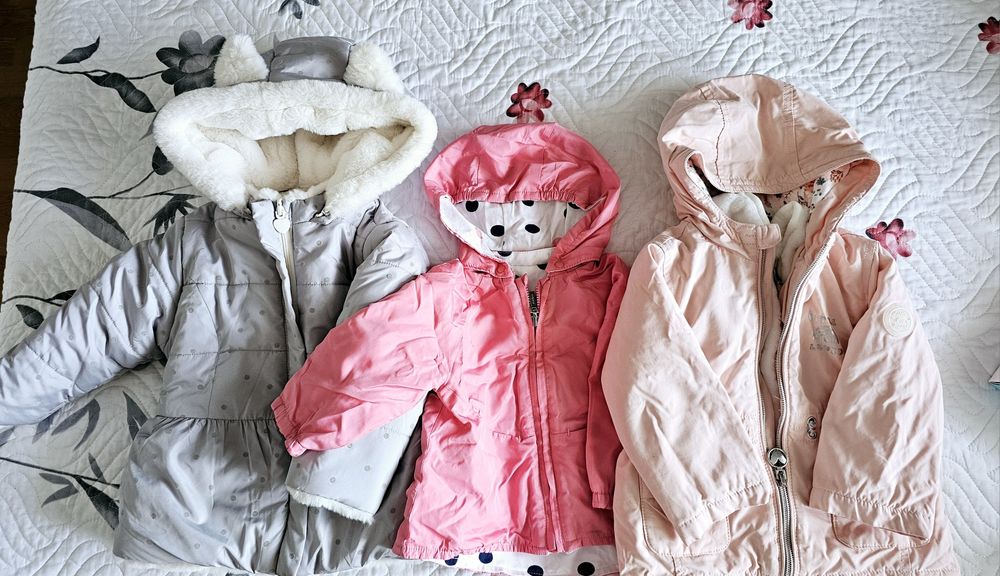 Lot geci/veste primavara/toamna/ iarna, 5 bucati, masuri 74-80