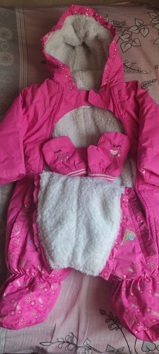Тёплый  Комбинезон для девочки на зиму