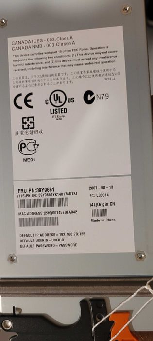 BladeCenter Advanced Management Module