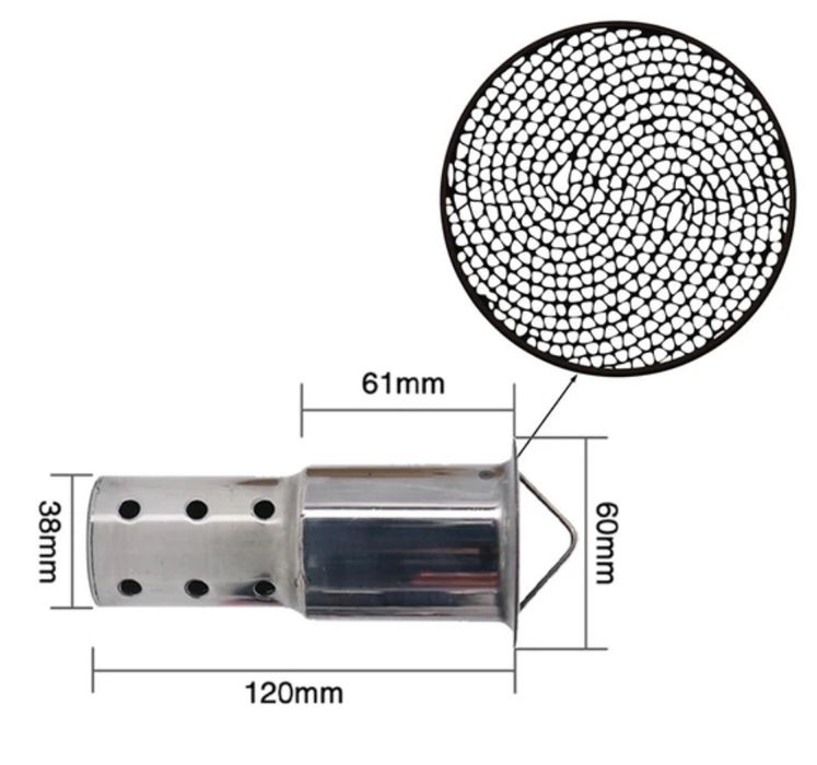 DB-Killer (заглушител) с катализатор, за Ауспух на мотоциклет.