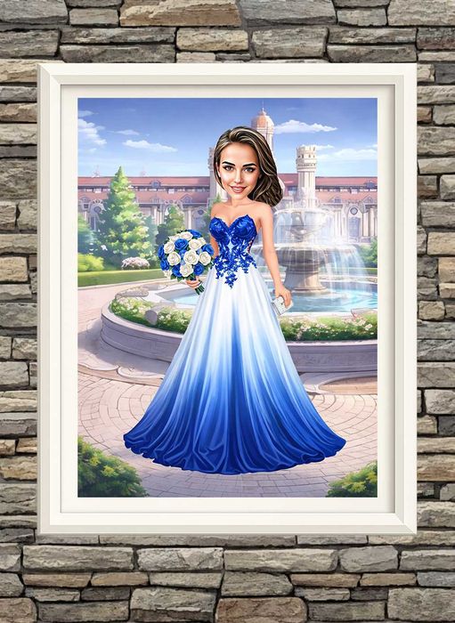 Дигитални карикатури-шарж по снимка-подарък за  завършване, бал,сватба