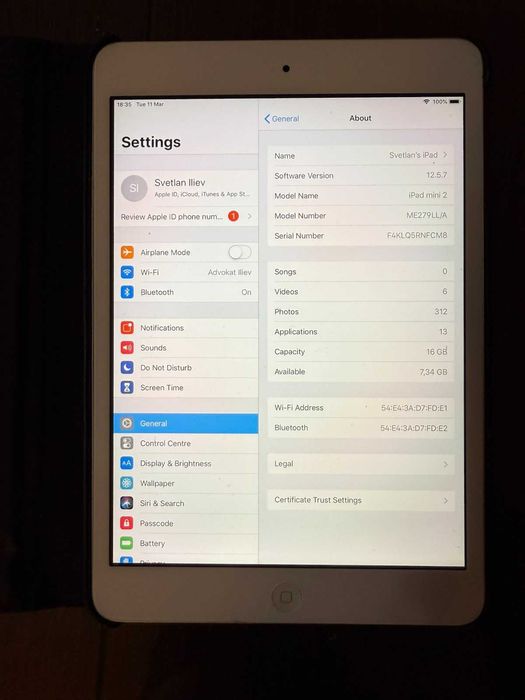 Ipad 2 mini 16GB