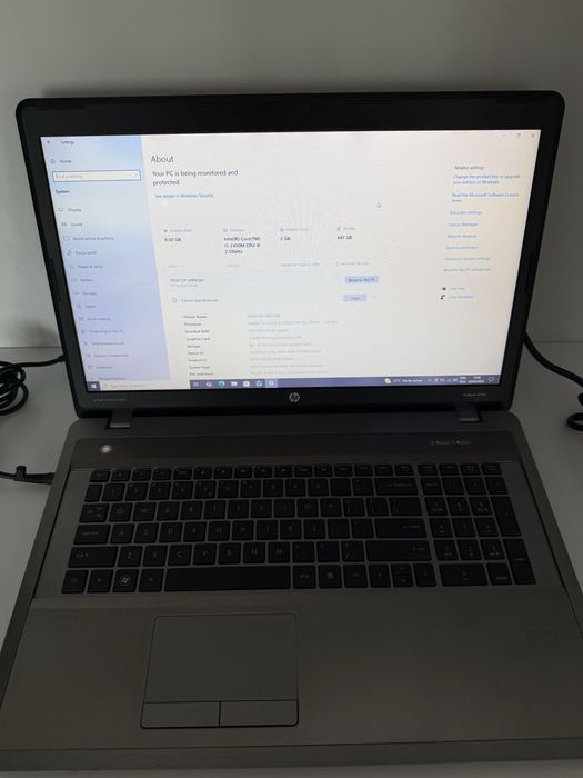 Laptop HP ProBook 4740s, Ecran Mare + Geantă și Accesorii, Componente Noi