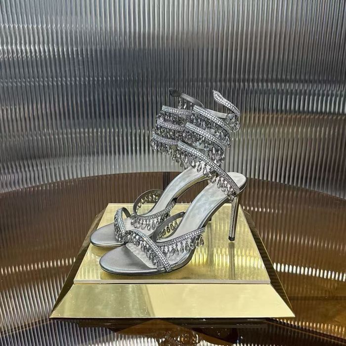 Туфли Босоножки Rene Caovilla Silver
