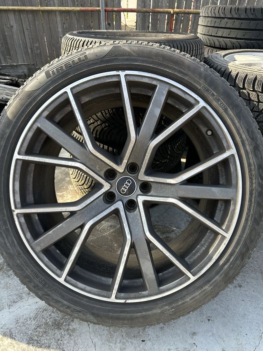Jante Audi Q7, Q8, SQ7, SQ8 22 inch, E10J ET26 OEM Titan Matt