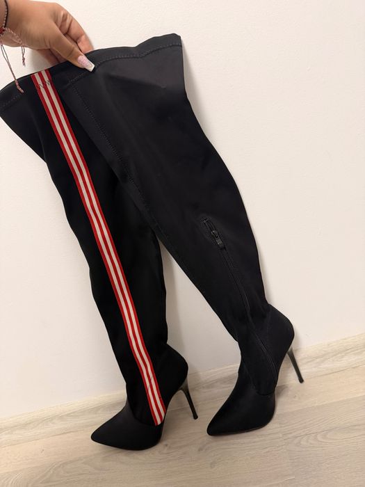 Cizme înălțime cu toc stiletto 37 noi