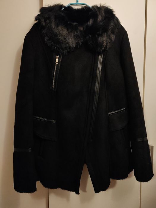 Geaca de blana neagra reducere 24h la 140 lei