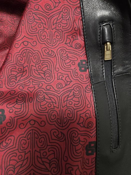 BOSS уникално чисто ново кожено яке