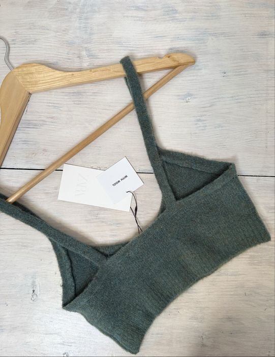 Къс пуловер / топ с вълна Зара /Zara