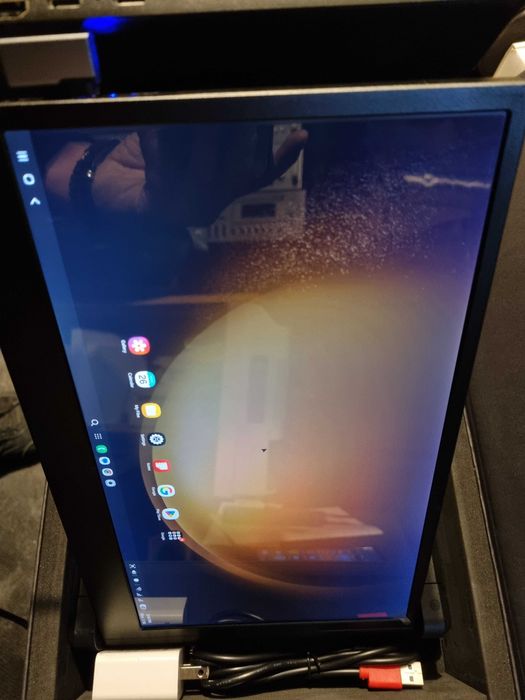 Temagee p2 kefeya domyfan monitor dual screen portabil