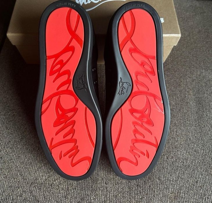 Christian Louboutin Нови Мъжки Маратонки Велур Шипове 40-44 Номер