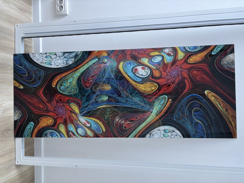 Tablou sticlă Psychodelic 50x125 cm