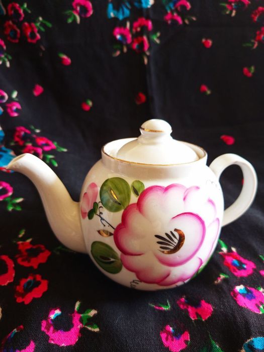 Чайник,коса, фарфор СССР