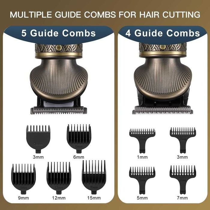 Машинка за подстригване Surker за мъже, комплект 7 в 1 с 9  гребена