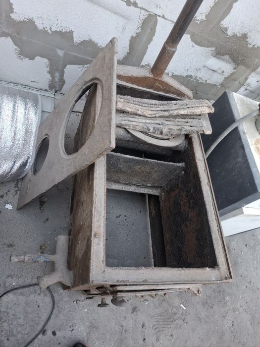 Печка газбен и отынмен