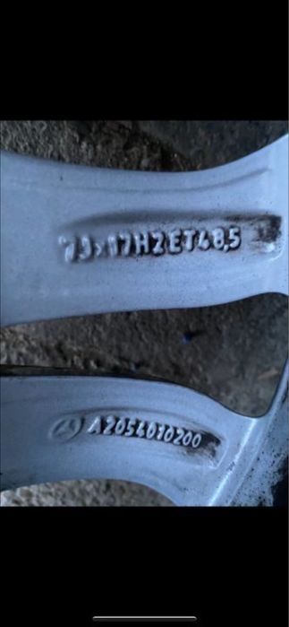 Jante Mercedes Benz C Klasse cu cauc 225/50/R17 dot 2015 vara 5-6mm