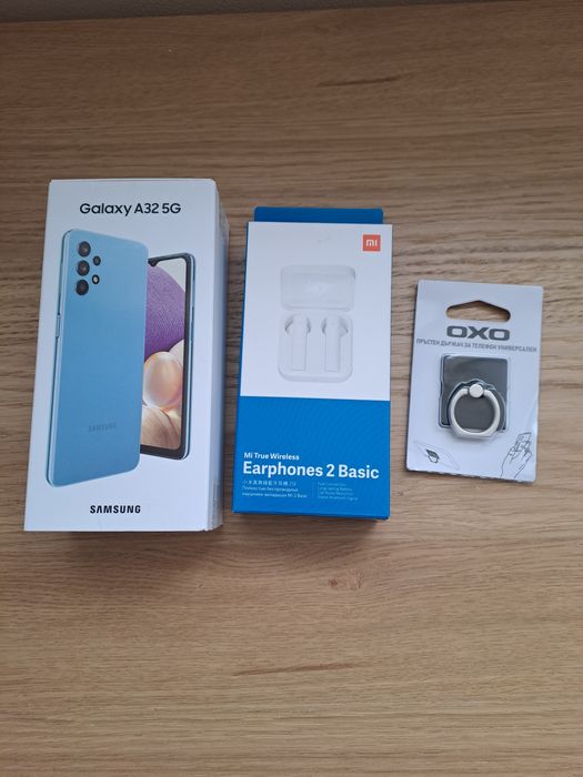 Samsung Galaxy A32 5G 64GB BLUE+MI True Wireless 2+Подарък!