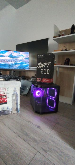 Pc high gaming nou  full amd ryzen 5 5500 , amd rx6600, 16gb ram 3200, ssd 512 gb