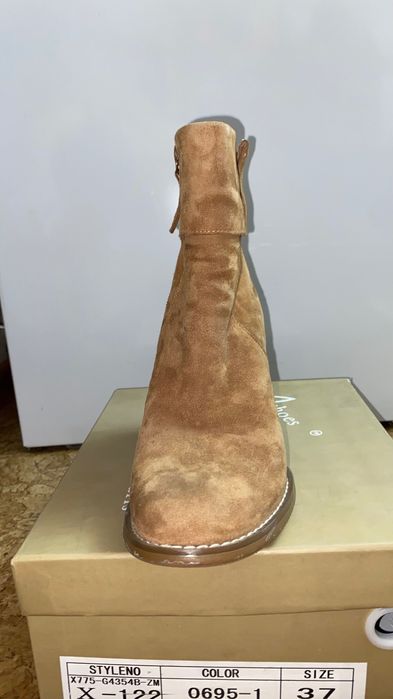 Полуботинки, замшевые