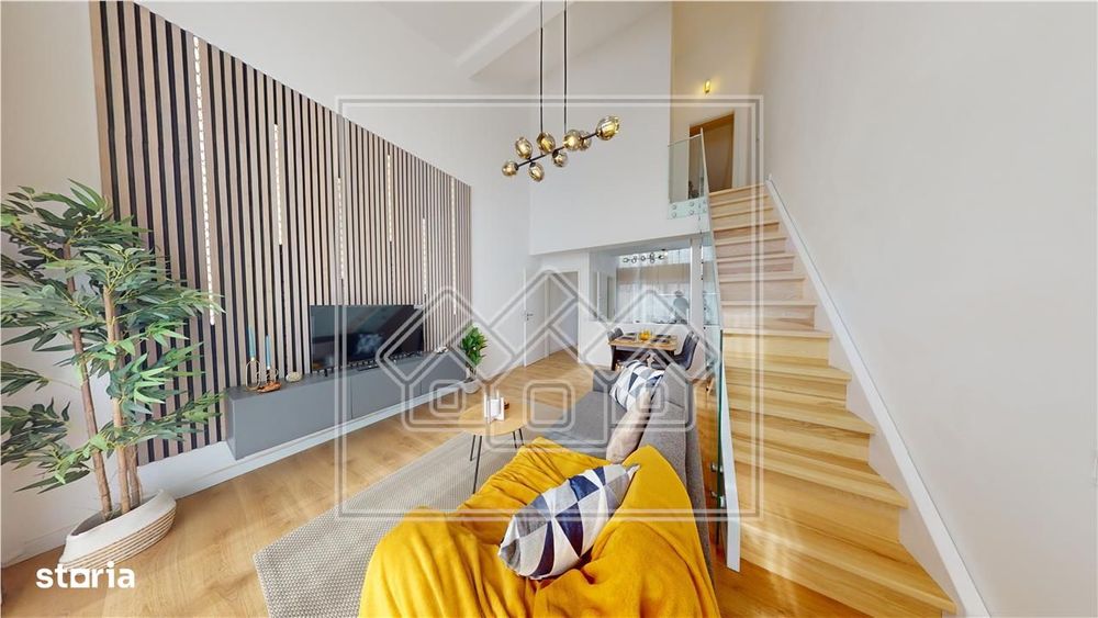 Penthouse cu 3 camere, mobilat complet, dressing, balcon -