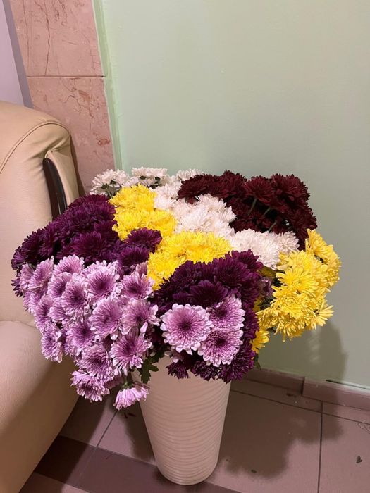 Свежие букеты.