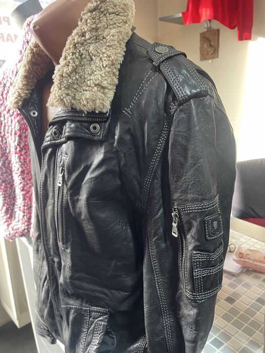 Geaca piele barbati