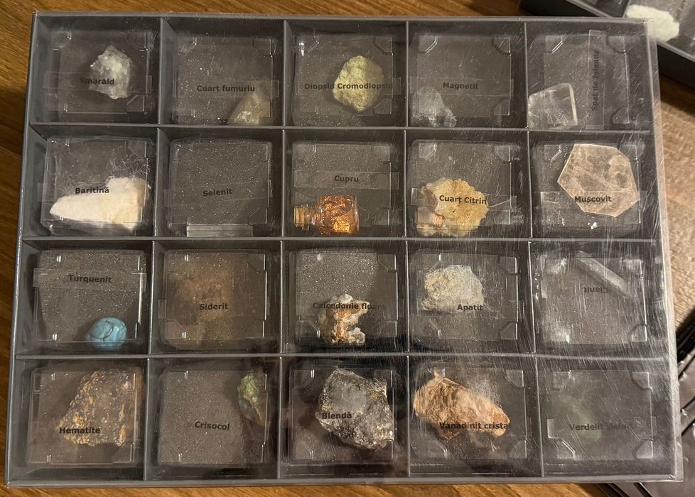 Colectia Mineralele Pamantului 80/80 completa (cutii individuale + revistele aferente)