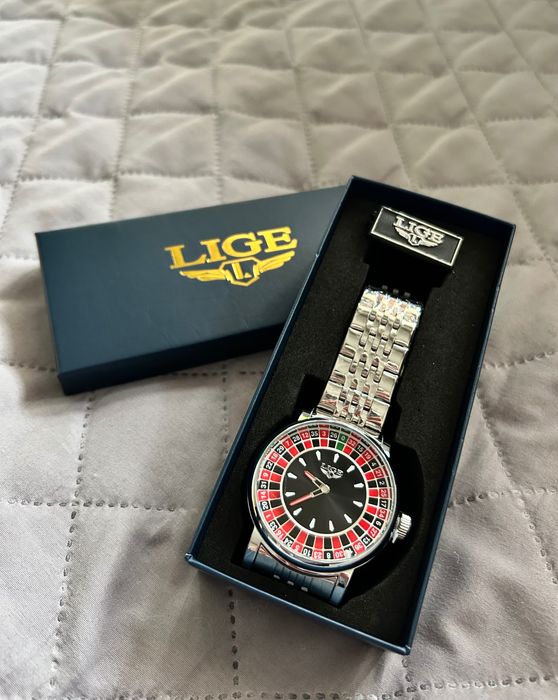 Мъжки часовник LIGE със стоманена верижка