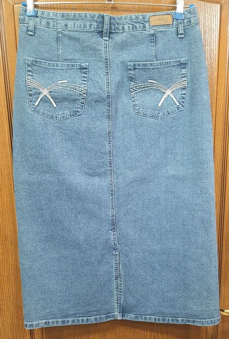 Fustă de blugi damă, DANPAISI jeans, 95% cotton, 5% elastane