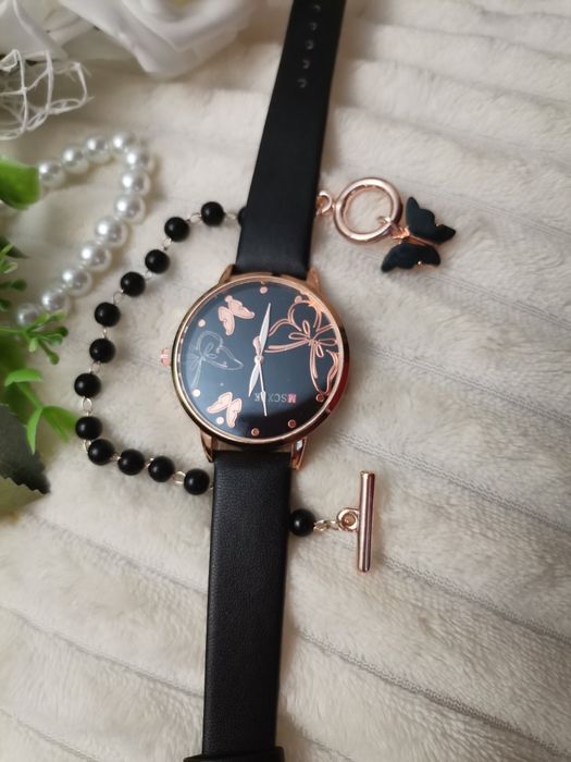 Дамски черен часовник