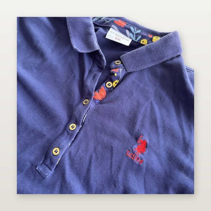U.S. Polo Assn поло тениска лилава XXL