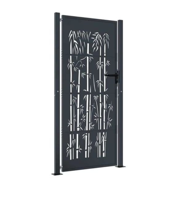 Poarta culoarea antracit otel garvatizat  dim 110 x 180 cm noua