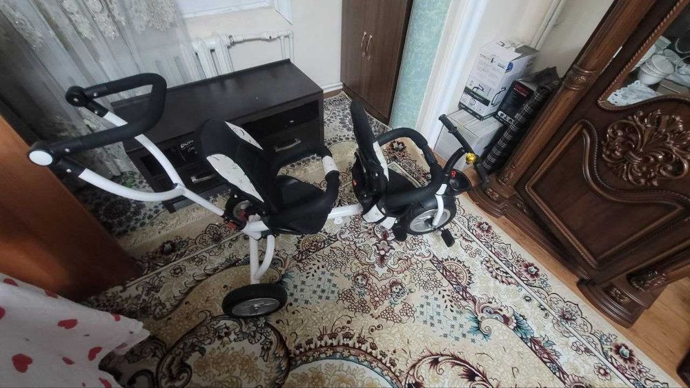 2 КИШИЛИК ВЕЛОСИПЕД КАЛЯСКА СОТИЛАДИ / детский велосипед для близнецов