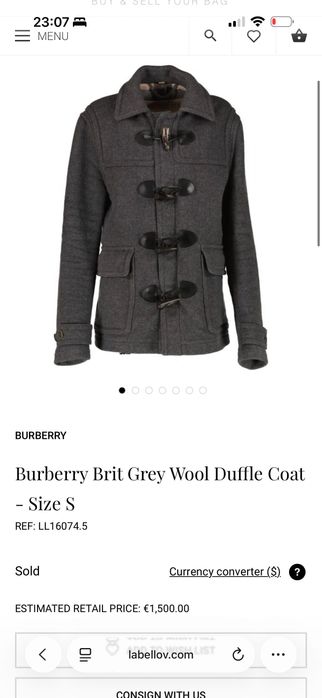 Пальто Burberry, Made in England