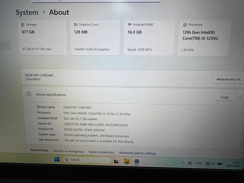 Laptop Lenovo ThinkPad E14 Gen 4
