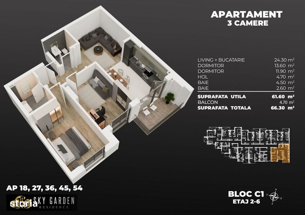 Apartament 3 camere, finisaje de calitate premium, Metrou Berceni