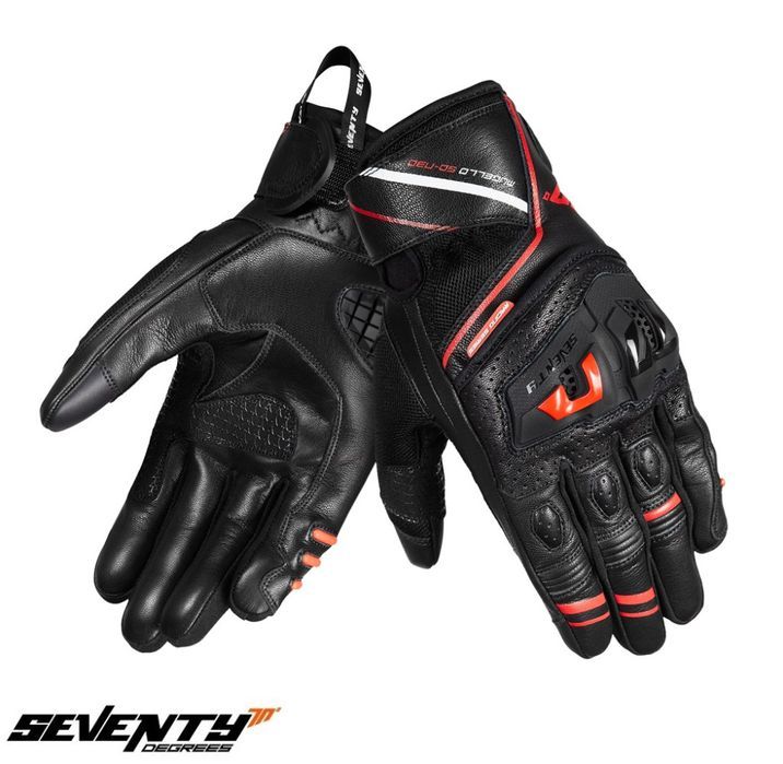Manusi barbati Racing/Naked vara Seventy SD-N30 Mugello negru/rosu