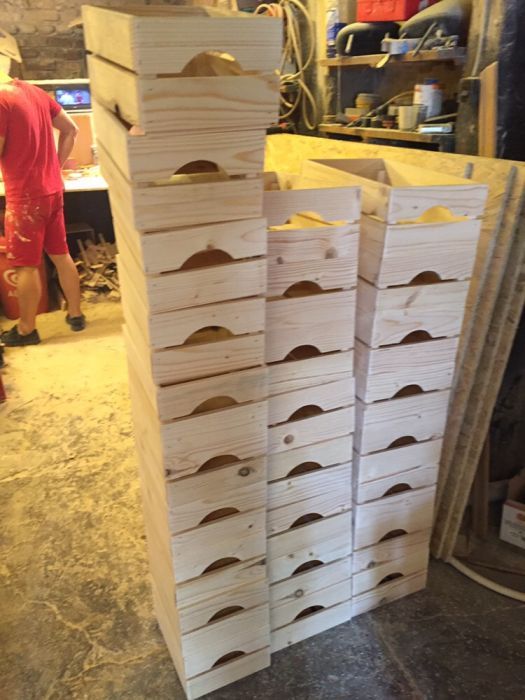 10бр. дървени щайги на цената на 9бр