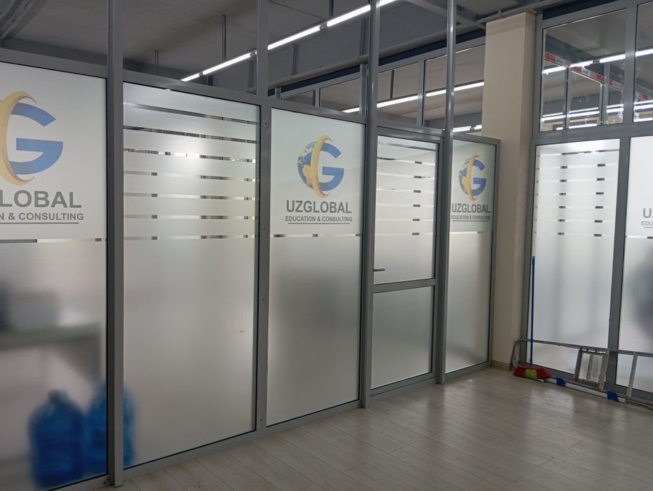 Тонировка матовый туманка рекламный самоклйка офис ва барча ойналарга