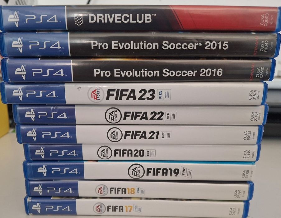 Vând jocuri pentru ps4, FIFA, PES și Driveclub