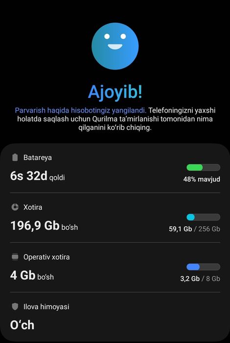 Samsung S10 5g dark blue