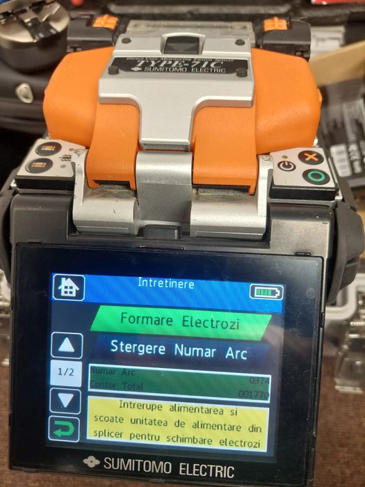 Splicing machine fiber optic Sumitomo 71c aparat sudat fibra optica