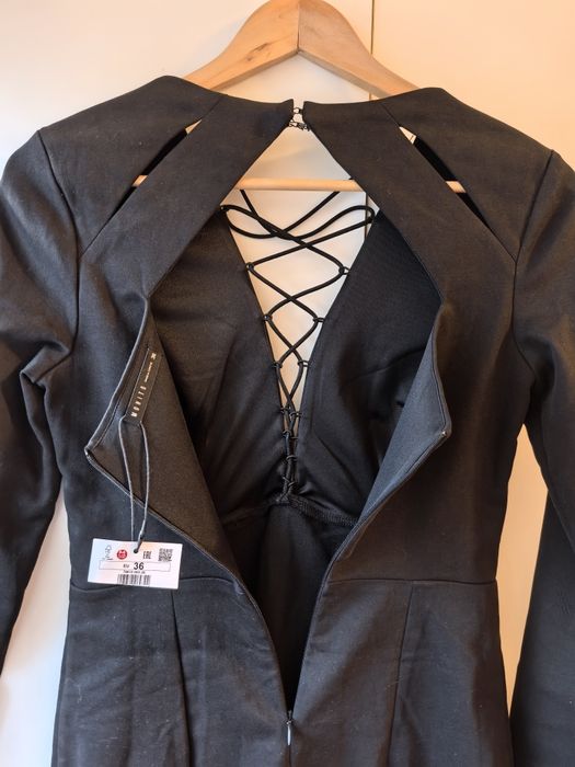 Rochie bumbac Mohito, decolteu cu șireturi, S