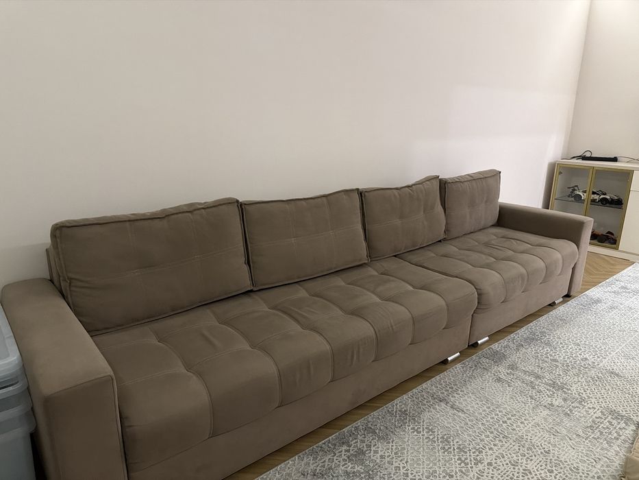 Диван коричневый 3,5 метра