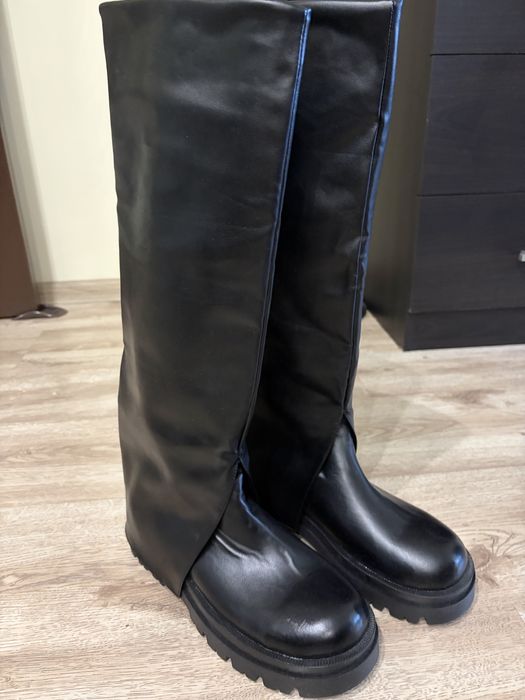 Ботуши до коляното - модна визия