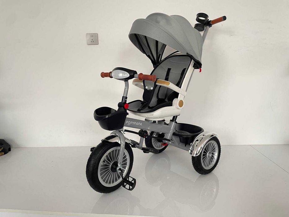 Велоколяска детская, трехколесный велосипед со святящимися фарами