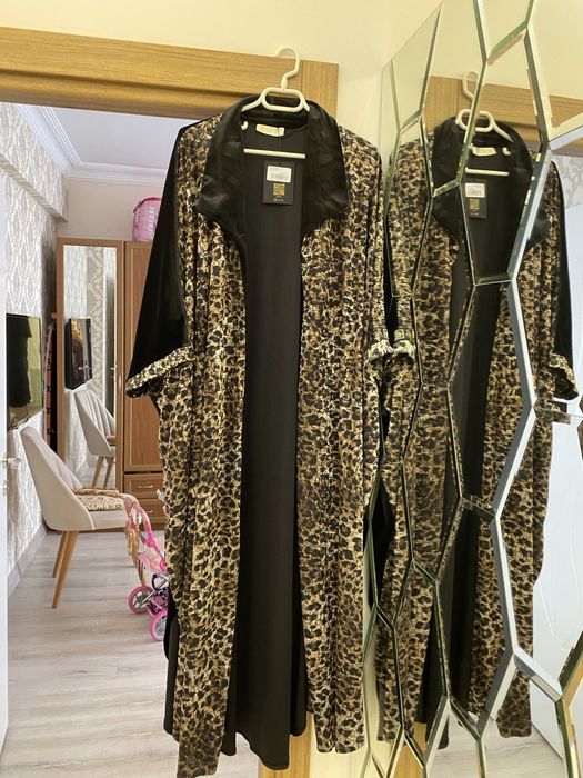 Халат накидка Абая велюровый